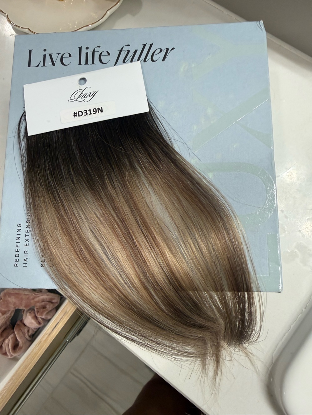 Luxy Extension #D319N 20” Rooted light bronde Hair Extensions – Seamless Blend